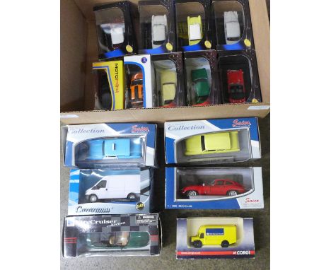Fifteen model vehicles including Cararama and Saico, boxed 