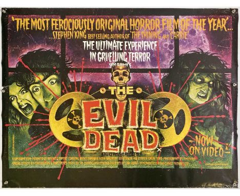 An original rolled UK quad (30 x 40") poster for Evil Dead (1984). VF condition, with light edge tear.
