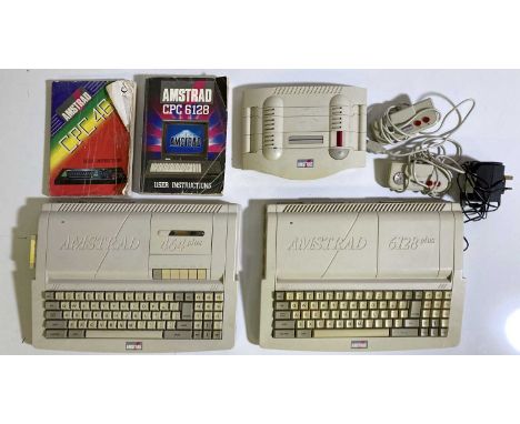 Great collection of vintage computers to include an Amstrad CPC 464 Plus with cassette, Amstrad CPC 6128 with disc drive, an 