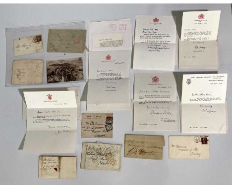 Interesting collection to include 6 letters sent from Royalty on Buckingham Palace and Clarence House letterhead to include P