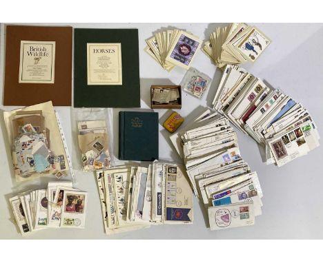 Large box to include around 250 mostly UK First Day Covers mainly from the late 60's to 80's, 150+ Post Office PHQ picture ca