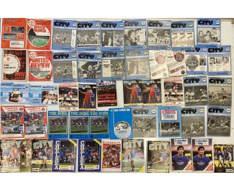 Approximately 300 assorted football programmes, chiefly Manchester City home and away circa 1970 to the 2010s. Generally in g