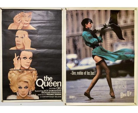 An original and rare cinema poster for 1968 drag queen documentary 'The Queen'. Rolled. Measures 20 x 30". VF condition. Also