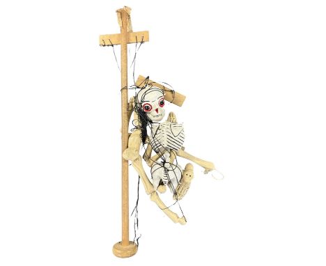A Pelham puppet Skeleton - complete but in need of repair and untangling