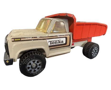 A pressed steel Tonka Dump Truck
