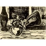 Karl Schmidt-Rottluff. Stillleben mit Steinkopf. 1962