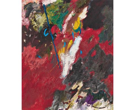 Pier Paolo Calzolari (Bologna 1943 – lebt in Lissabon). Ohne Titel. 1981Tempera auf Holz.  120&nbsp;×&nbsp;100&nbsp;cm (47&nb