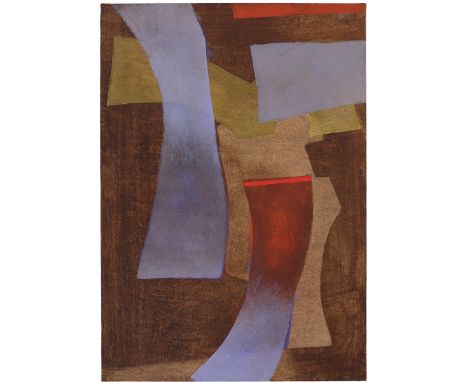 Fritz Winter (Altenbögge 1905 – 1976 Herrsching am Ammersee). Ohne Titel. 1972Öl auf Papier. 61,2 × 43,2&nbsp;cm (24&nbsp;⅛ ×