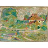 Curt Herrmann. Ansicht von Schloss Pretzfeld. Um 1910