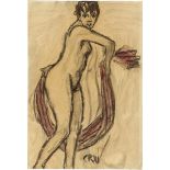 Christian Rohlfs. Schreitender weiblicher Akt. 1911