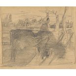 Paula Modersohn-Becker. „Vorzeichnung zur Radierung ,Die Frau mit der Kuh‘, verso: Sitzende B…. 1899