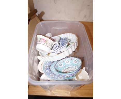 Box of ceramics to include Royal Worcester