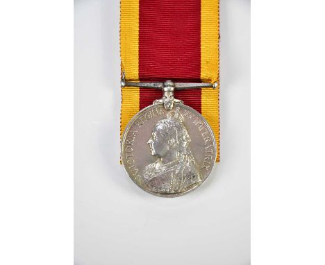 A Victorian China War Medal Boxer Rebellion 1900, named to Subconductor R. W. Laxton of the Royal Indian Marines.