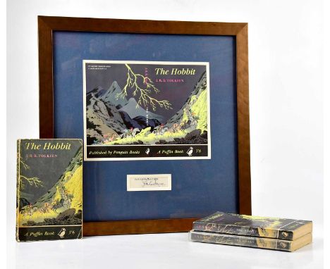 JOHN RONALD REUEL TOLKIEN (1892-1972), THE HOBBIT, first paperback edition, signed by the author in blue ink on the title pag