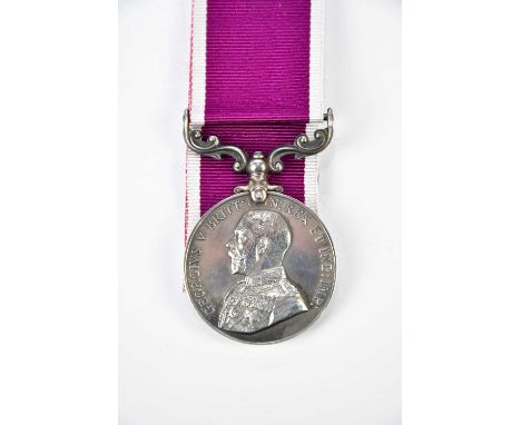 A George V Army Long Service and Good Conduct Medal, named to 1851425 Warrant Officer First Class A.H. Boyce Royal Engineers.