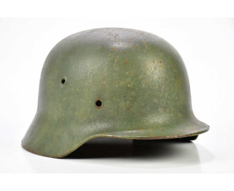 A WWII German helmet shell.