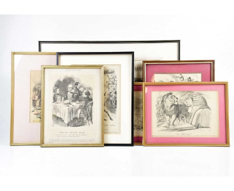 BENJAMIN DISRAELI, 1ST EARL OF BEACONSFIELD (1804-1881); a collection of seven 19th century political engravings, comprising 