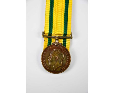 A Territorial Force War Medal and associated paperwork, named to 1447 Corporal F. R. Murphy Royal Army Medical Corps.