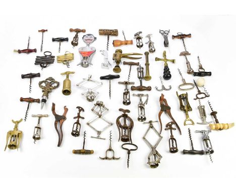A collection of corkscrews to include James Healy &amp; Sons patent corkscrew, a further James Healy &amp; Sons Ltd spring ac