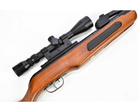 GAMO; a Maxim Elite .22 brake barrel air rifle with integral rotary magazine, barrel shroud with muzzle break and Gamo telesc