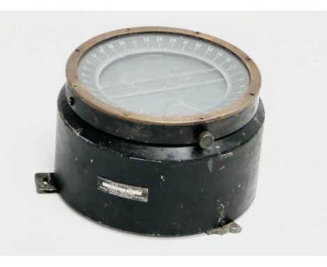 A vintage Pioneer Instrument Ships Compass. Division of Bendix Aviation Corporation. 19x11cm 