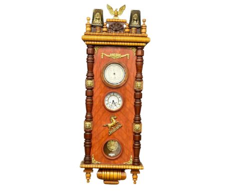 A large wall clock barometer. 61x23x165 