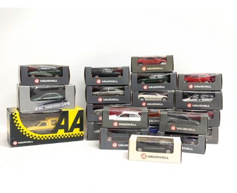 A collection of Vauxhall model cars 