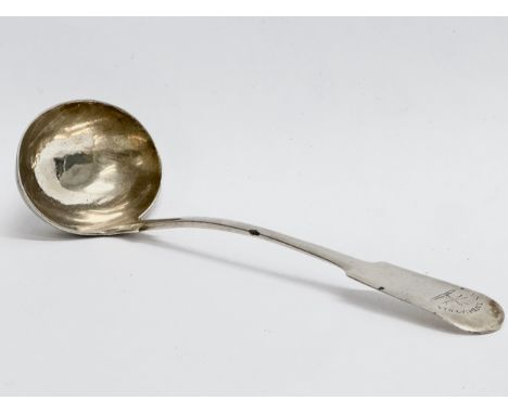 A small silver ladle. 32.35 grams. 17cm 