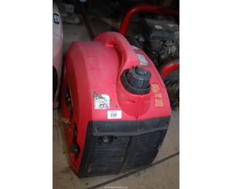 A suitcase generator, (engine turns).