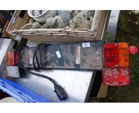 A trailer light board.