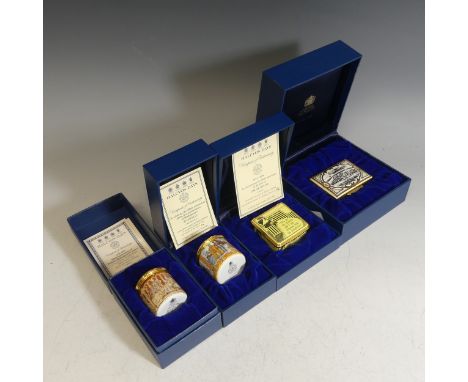 A small quantity limited edition of Halcyon Days enamel Boxes, comprising the 400th anniversary of Shakespeare's Othello (16/