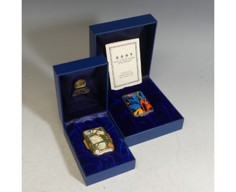 A Halcyon Days enamel Box after Andy Warhol, depicting 'Diamond Dust Shoes 1980', together with 'I Need You To Turn To', made