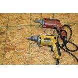 One DeWalt & One Milwaukee Electric Screw Gun(s)