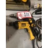 Two DeWalt 1/2 Inch Electric Drills