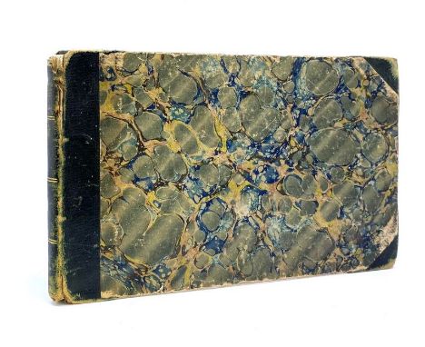 Manuscript book of music scores, by Lucie Caroline Moore, Lawnsdowne, 1840, half-calf with marbled boards, 53pp.