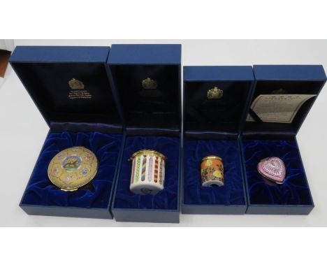 Halcyon days enamel boxes: Design inspired by a Qajar dish presented to the Directors of The East India Company, Gieves and H