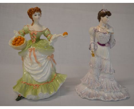 Coalport 'Eugenie, First Night At the Opera' & 'Nell Gwynn' limited edition figures 