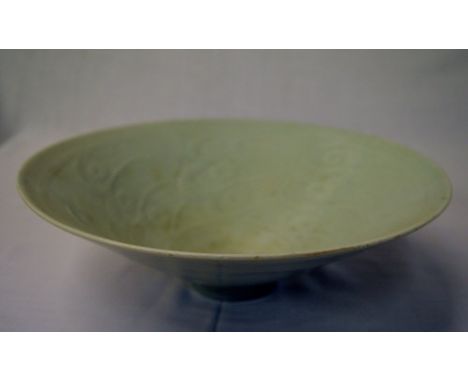 David Leach studio pottery bowl (with firing crack)