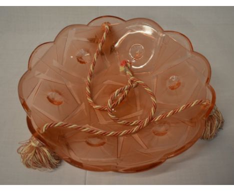 1930s glass light shade