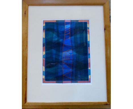 Abstract Lithograph of Anita Ford 'Requiescence 68' signed in pencil 59 cm x 70 cm