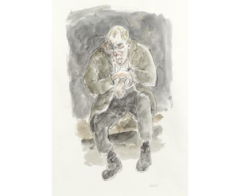 Sir Kyffin Williams R.A. (British, 1918-2006)Portrait of Hugh Dick, A Farmer Friend signed with initials 'KW.' (lower right);