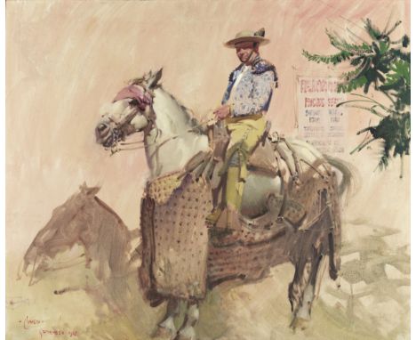 Terence Cuneo (British, 1907-1996)Portrait of a Picador, Medina del Campo, Spain signed and dated '-CUNEO-/SEPTEMBER 1962' (l