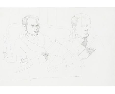 Christopher Wood (British, 1901-1930)Self-portrait pencil on paper28.5 x 41cm (11 1/4 x 16 1/8in).Footnotes:ProvenanceWith Me