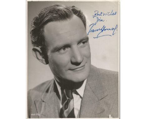Trevor Howard signed vintage 10 x 8 b/w portrait photo   Good condition.  All items come with a Certificate of Authenticity a