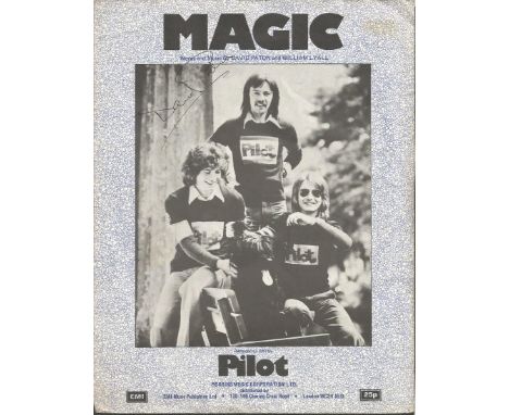 Magic Music Score recorded by Pilot signed by David Paton.  Good condition.  All items come with a Certificate of Authenticit