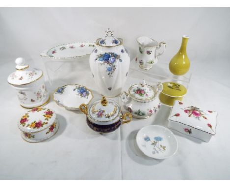 A good lot of ceramic tableware to include Royal Albert decorated in the Moonlight Rose pattern, Royal Worcester Spode, Wedgw