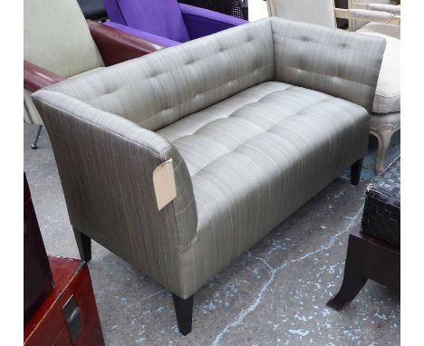 SOFA, of compact proportions, 126cm x 60cm x 71cm H.