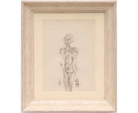 ALBERTO GIACOMETTI 'Annette Standing', Lithograph, printed by Maeght, 38cm x 27cm, framed and glazed.