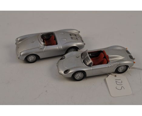 2 MINICHAMPS LIMITED EDITION FACTORY ITEM PORSCHES 718 RS60 1959 AND 550 SPYDER 1955 FC