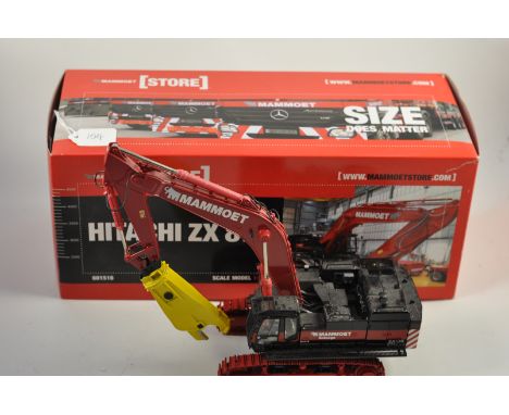 WSI COLLECTIBLES MODEL 02-1057 MAMMOET HITACHI ZX870 MOBILE EXCAVATOR SCALE 1:50 WITH BOX GC